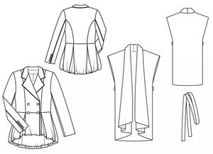 服裝工業款式圖 你真的會畫嗎 200張對照圖 教你如何正確理解 時裝平面款式圖 附 時裝款式圖畫法